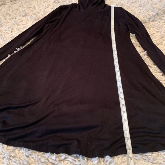 Lulus long sleeve black turtle neck dress medium - Picture 4 of 8